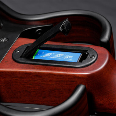 Vox VFU-1 Ukelele battery storage case on back