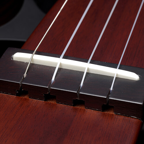 Vox VFU-1 Ukelele bridge closeup