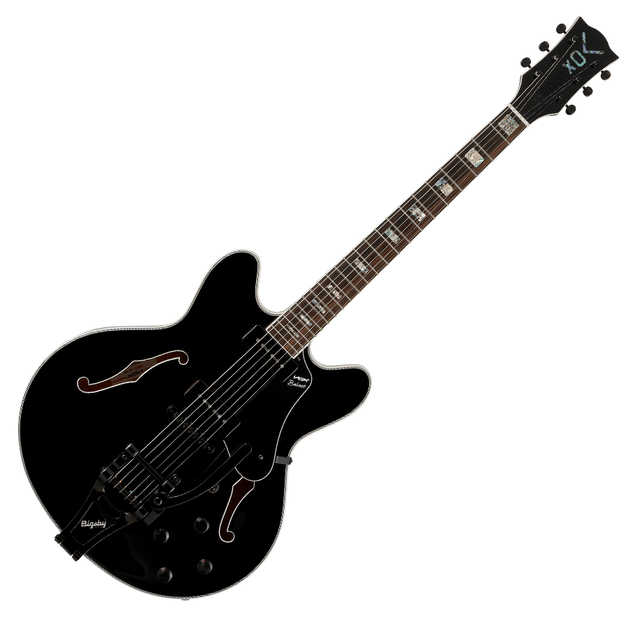black VOX electric guitar