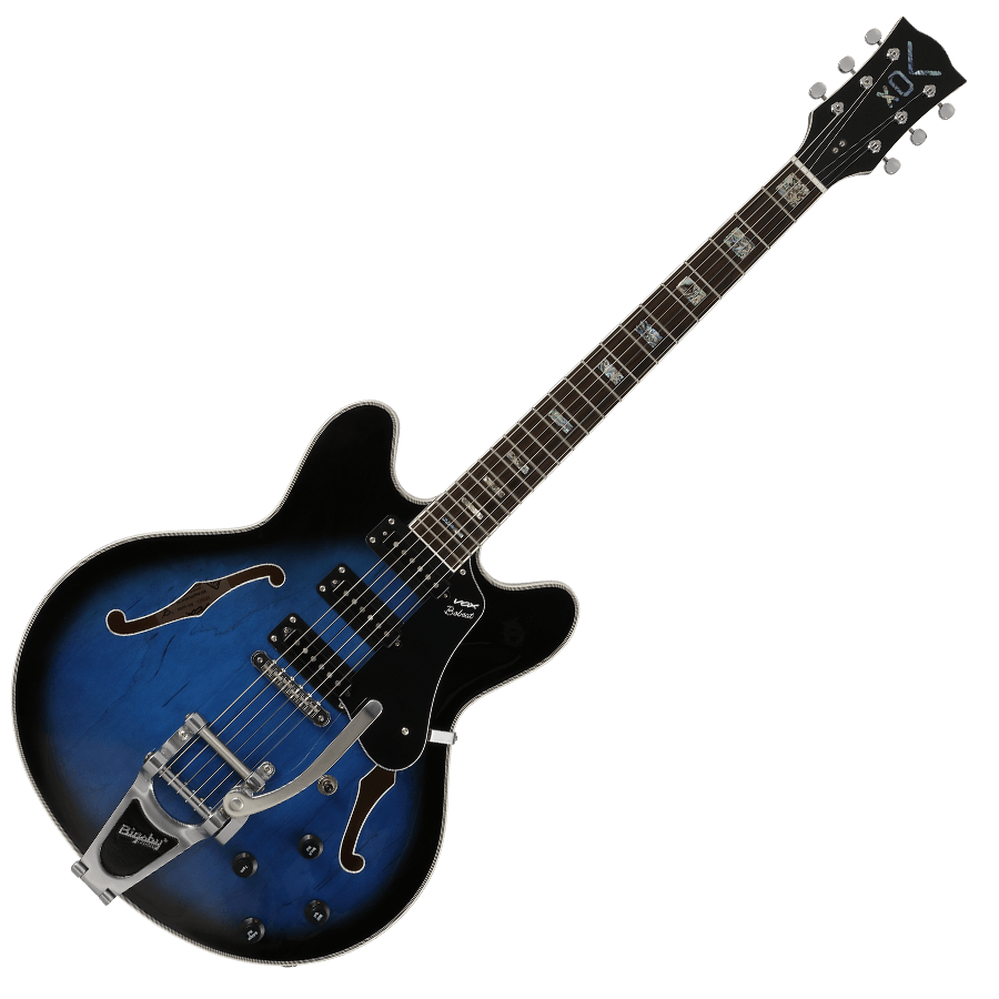 blue VOX electric guitar