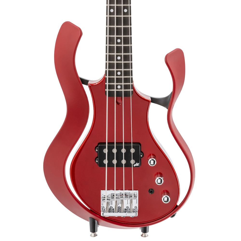 body of red VOX Starstream Bass guitar