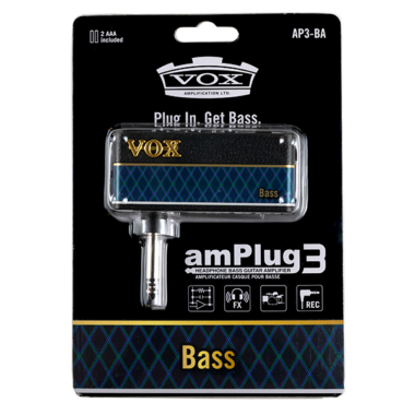 Vox amPlug3 Headphone Guitar Amplifier with packaging front